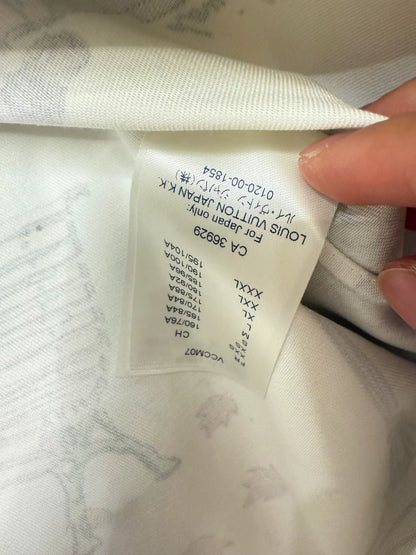 louis vuitton graphical denim shirt jacket