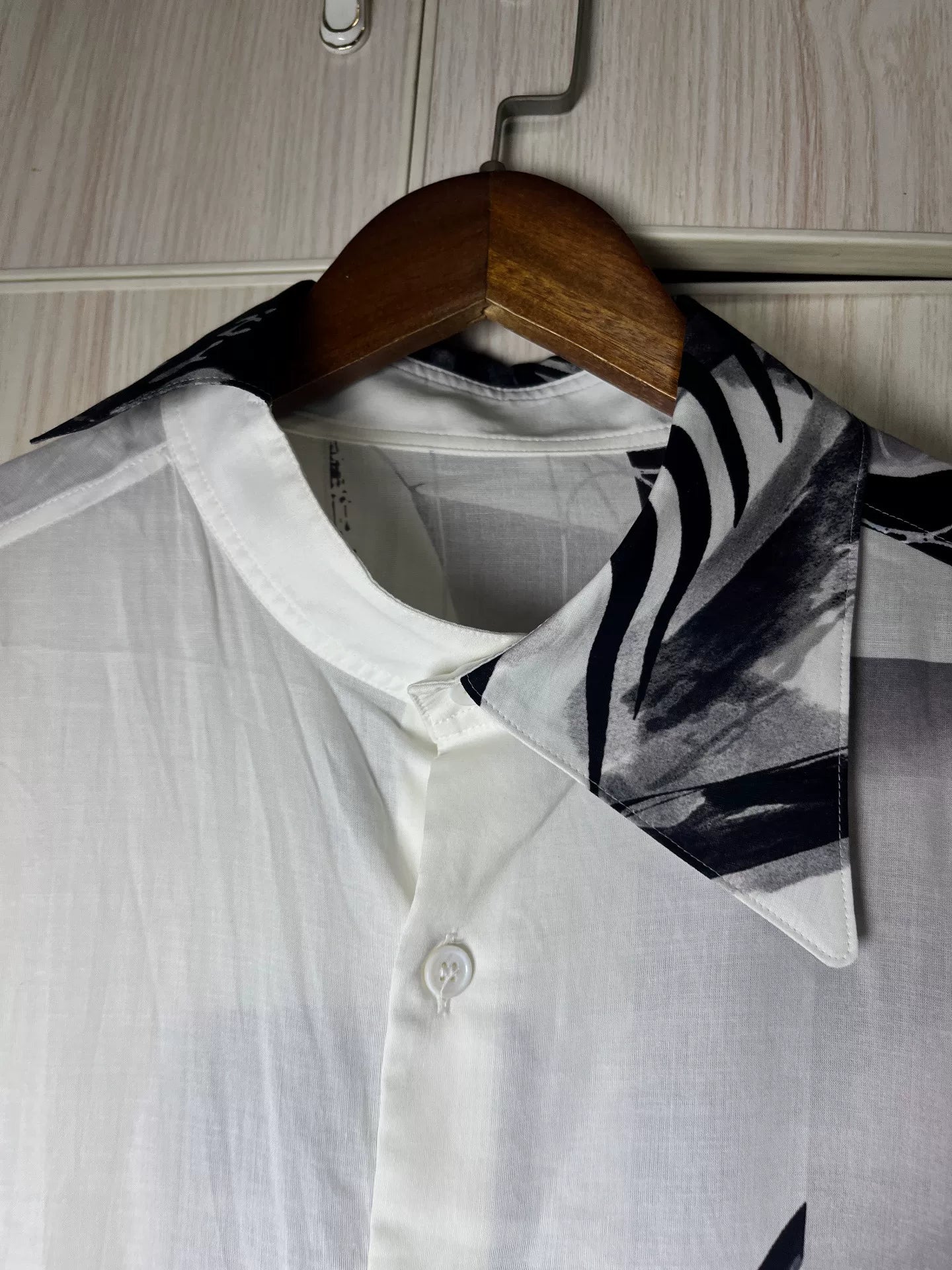 Yohji Yamamoto Asymmetrical Print Shirt