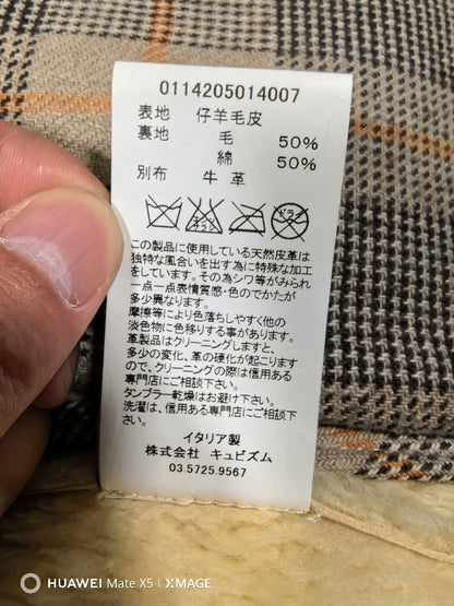 visvim patton coat in ivory color