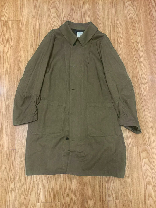 visvim 18aw ayres coat in olive