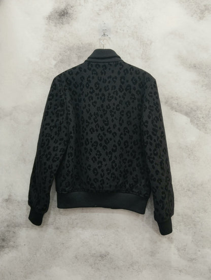Saint Laurent Leopard Print Bomber Jacket