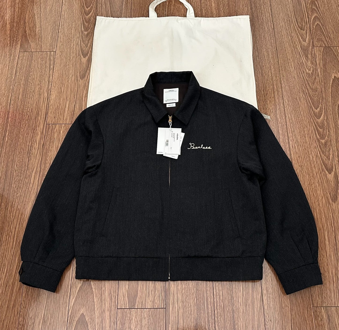 visvim alcan jkt black wool blend jacket