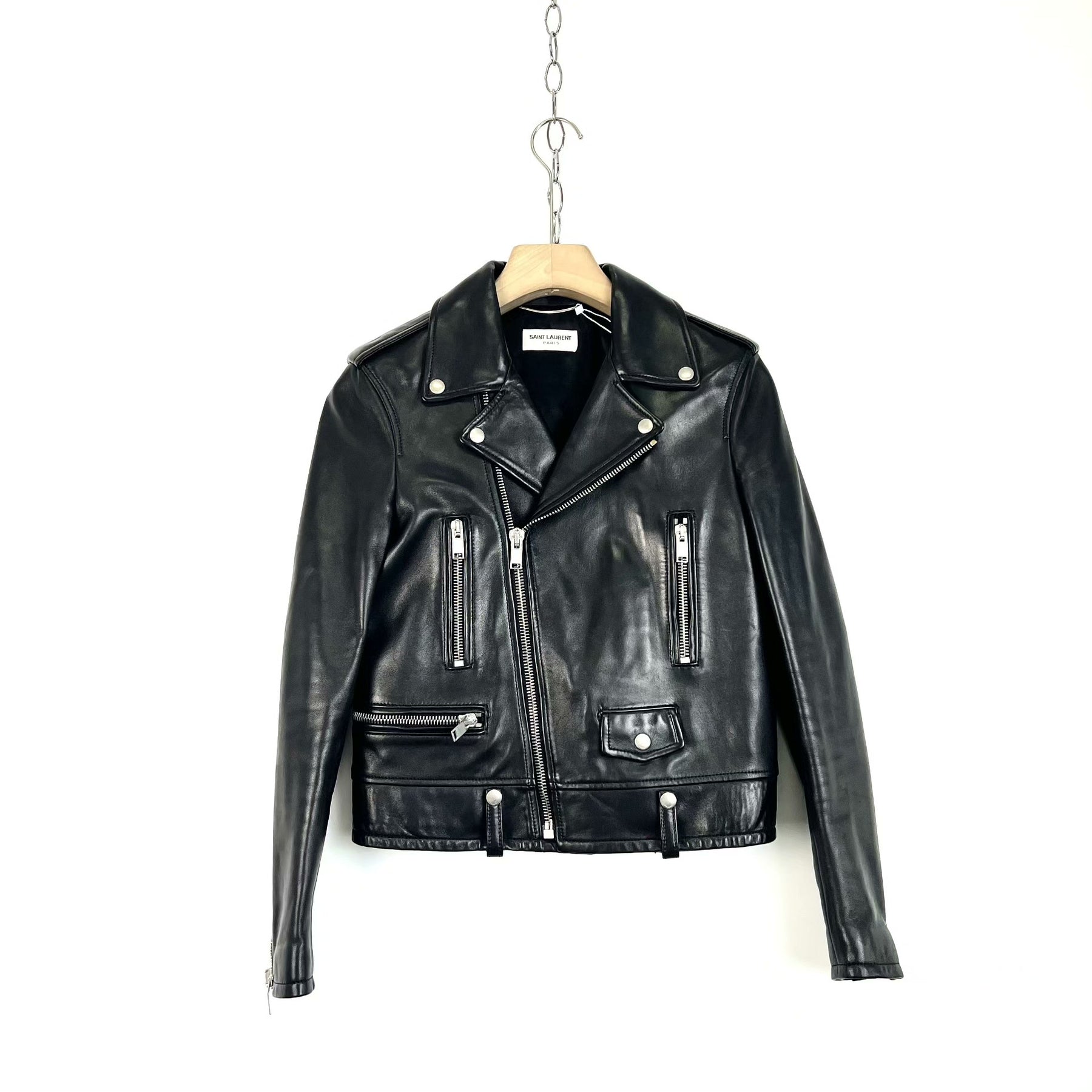 Saint Laurent Classic Leather Biker Jacket