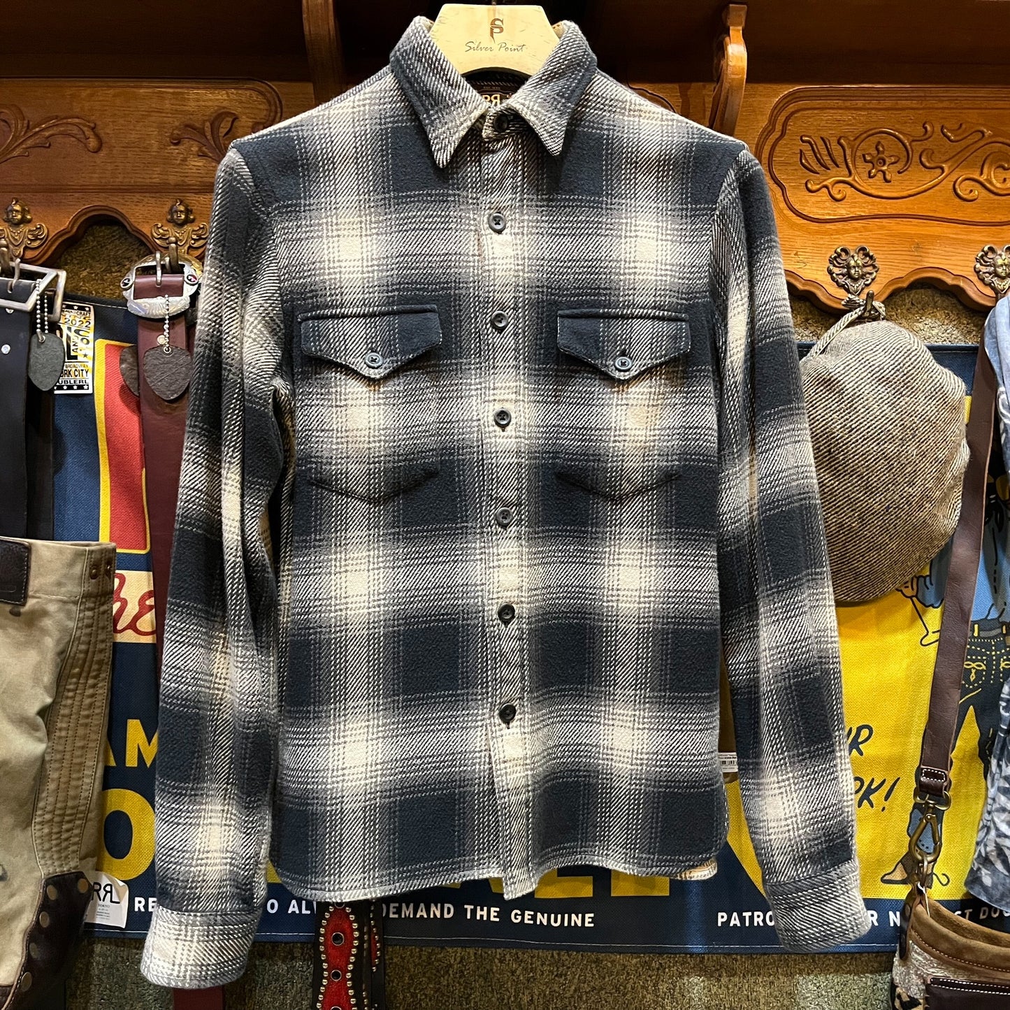 RRL Double RL Wool Plaid Shirt