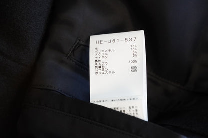 Yohji Yamamoto Black Embroidered Wool Jacket