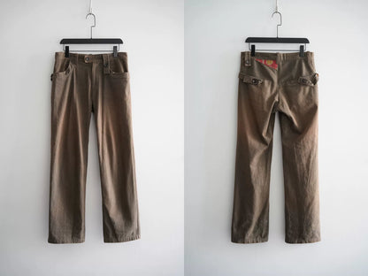 yohji yamamoto comic print pants