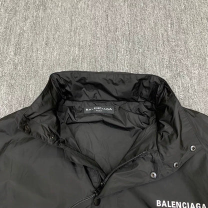 black nylon windbreaker jacket by Balenciaga