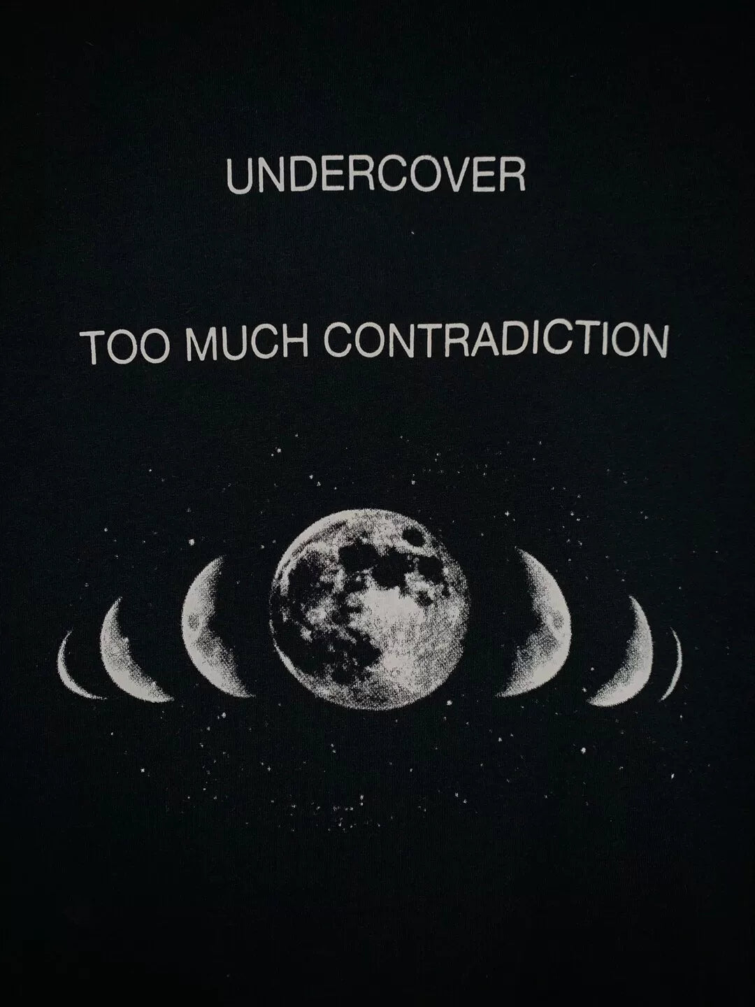 Undercover 2015SS Moon Print Black T-shirt