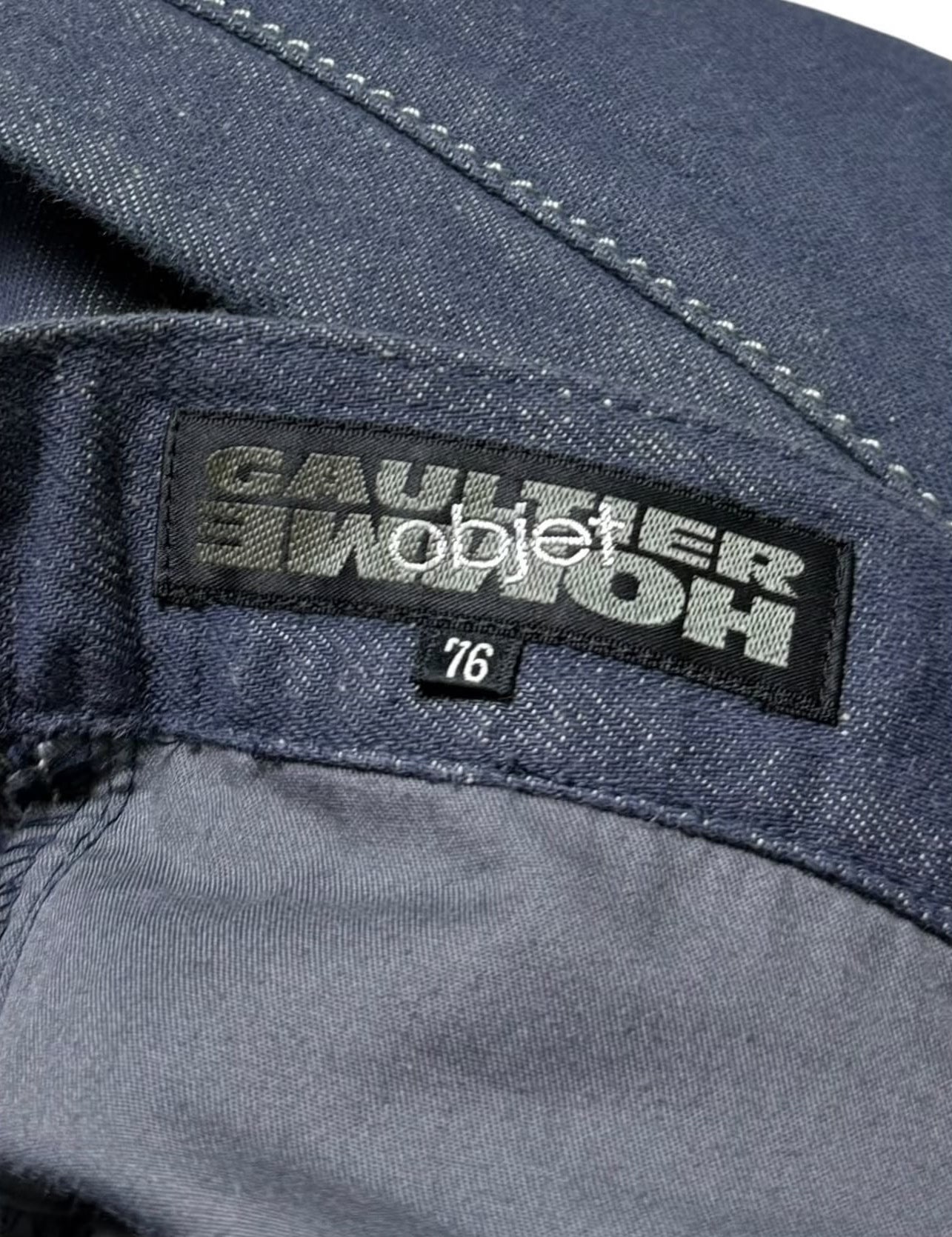 Vintage 1990s Jean Paul Gaultier Objet Homme Denim Pant