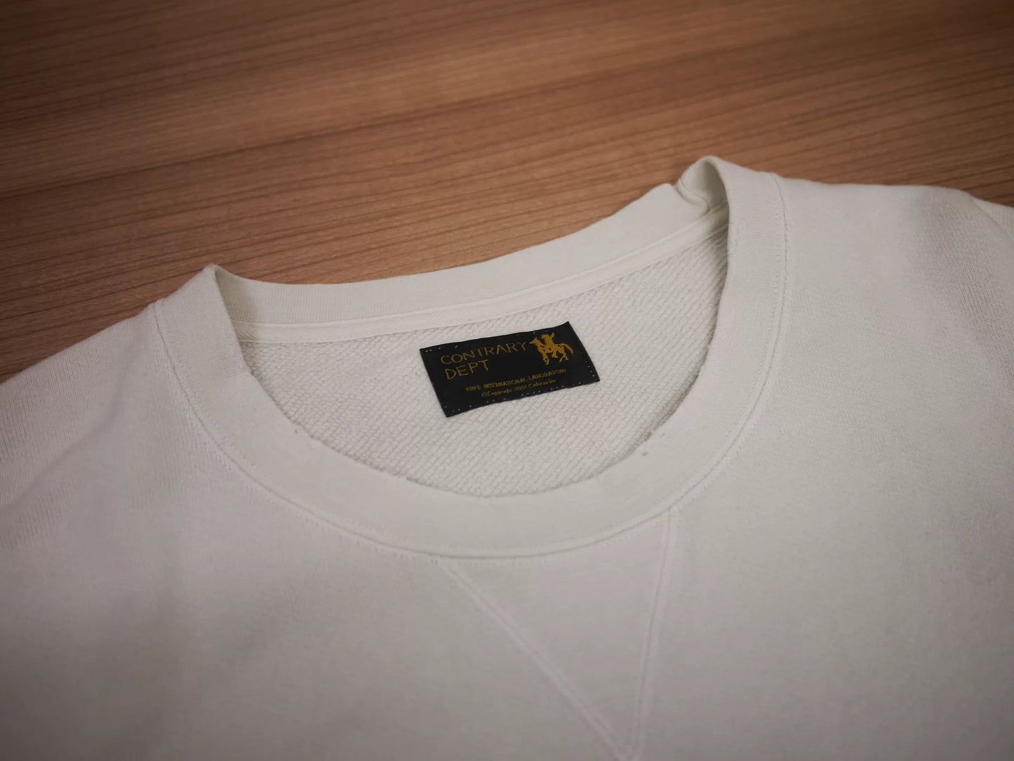 Visvim Jumbo Sweat 3/4 Crash Off White