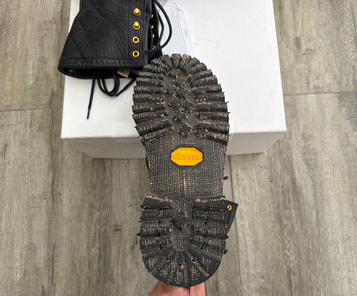 VISVIM SCOUT PLAIN TOE HI-FOLK BOOTS