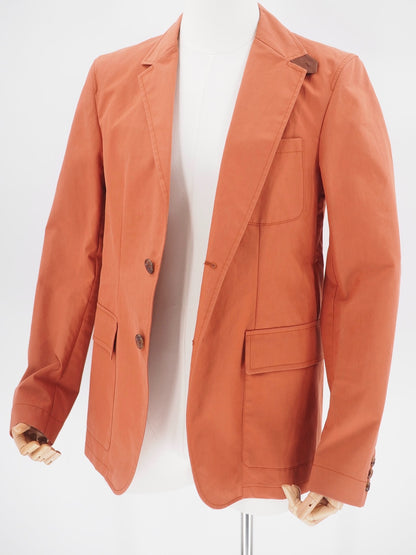 rare old gucci orange cotton blazer