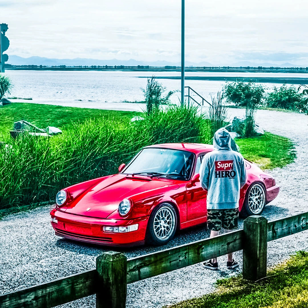 supreme x anti hero zip up hooded sweatshirt