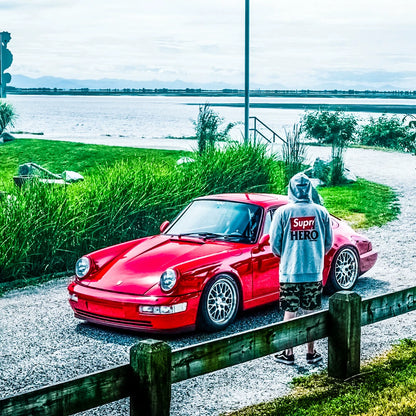 supreme x anti hero zip up hooded sweatshirt