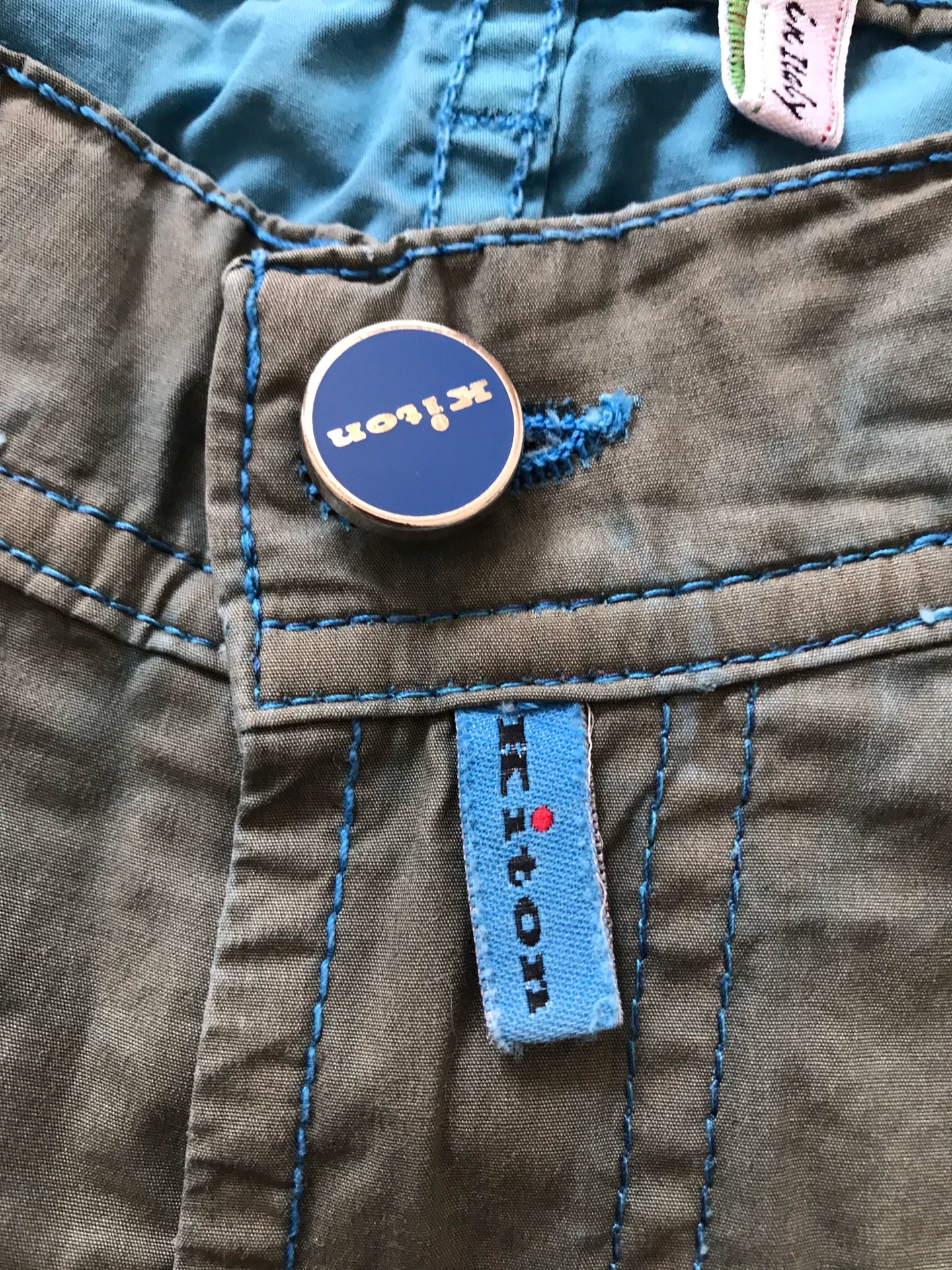 Kiton Casual Pants in Light Green Color