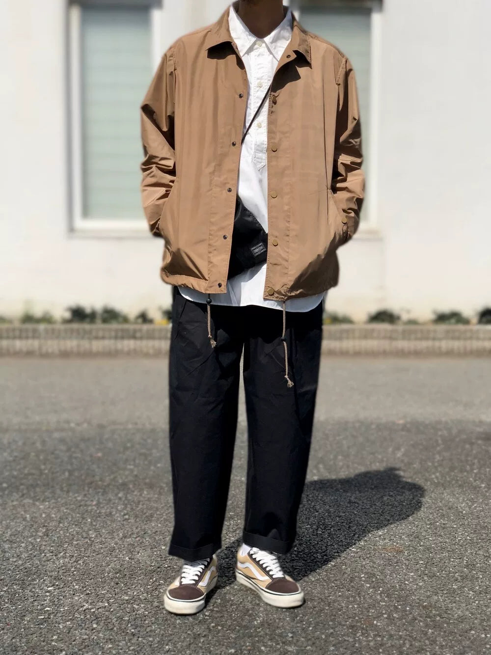 white mountaineering printed jacket