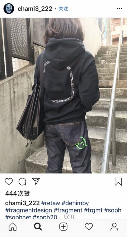 denim by vanquish green logo cropped jeans