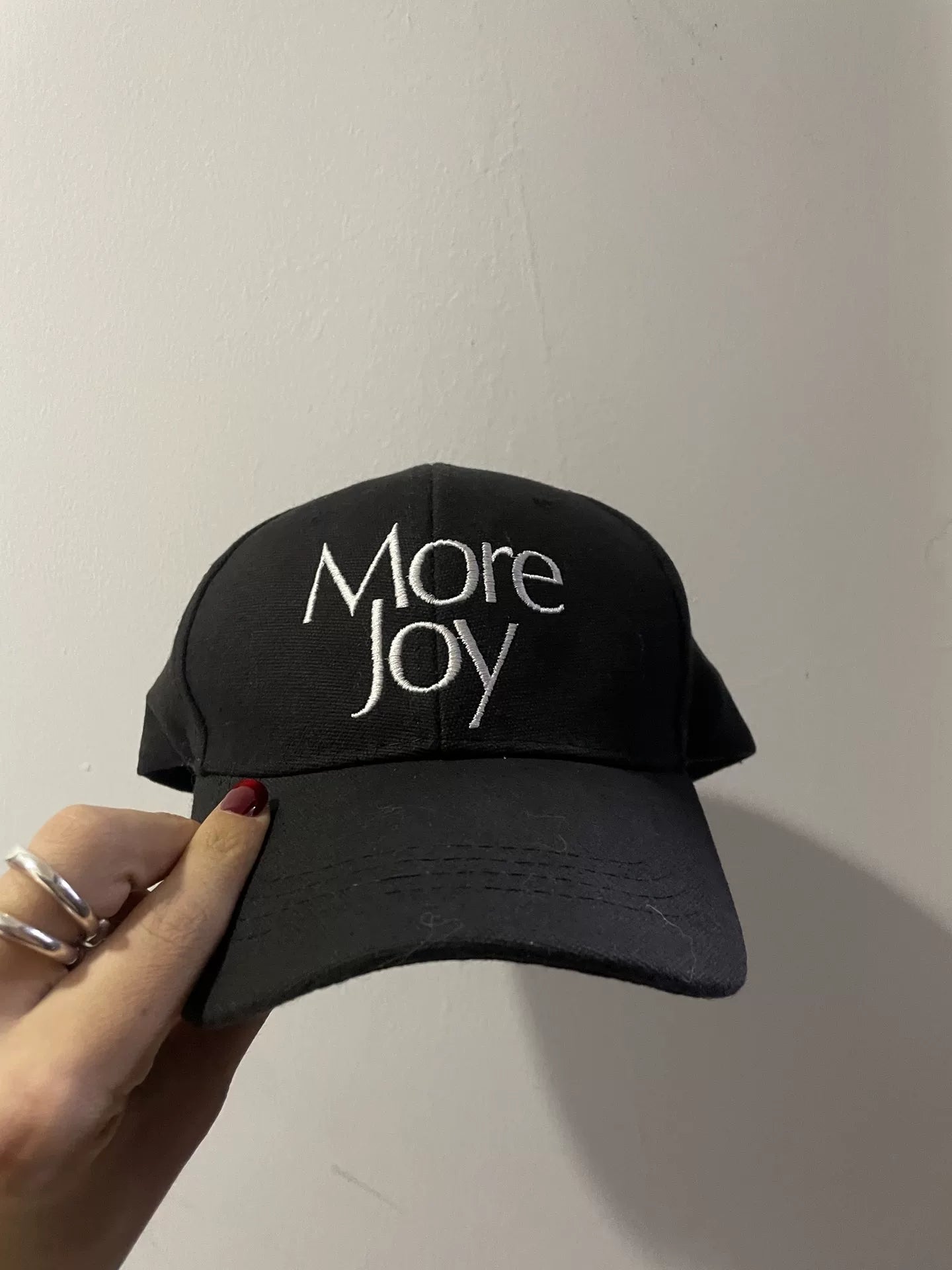 more joy logo baseball cap by christopher kane