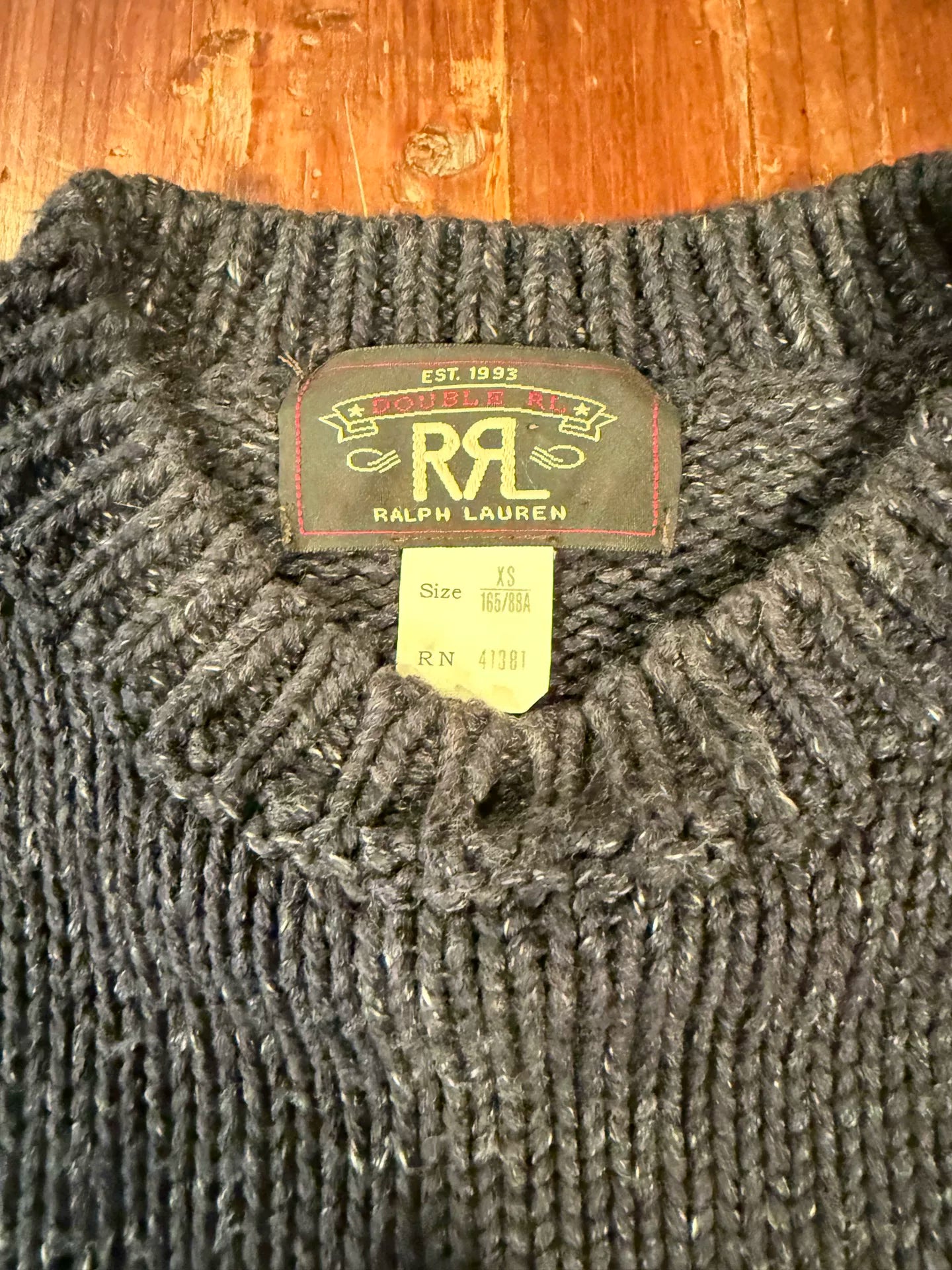 RRL Ralph Lauren Gray Crewneck Sweater