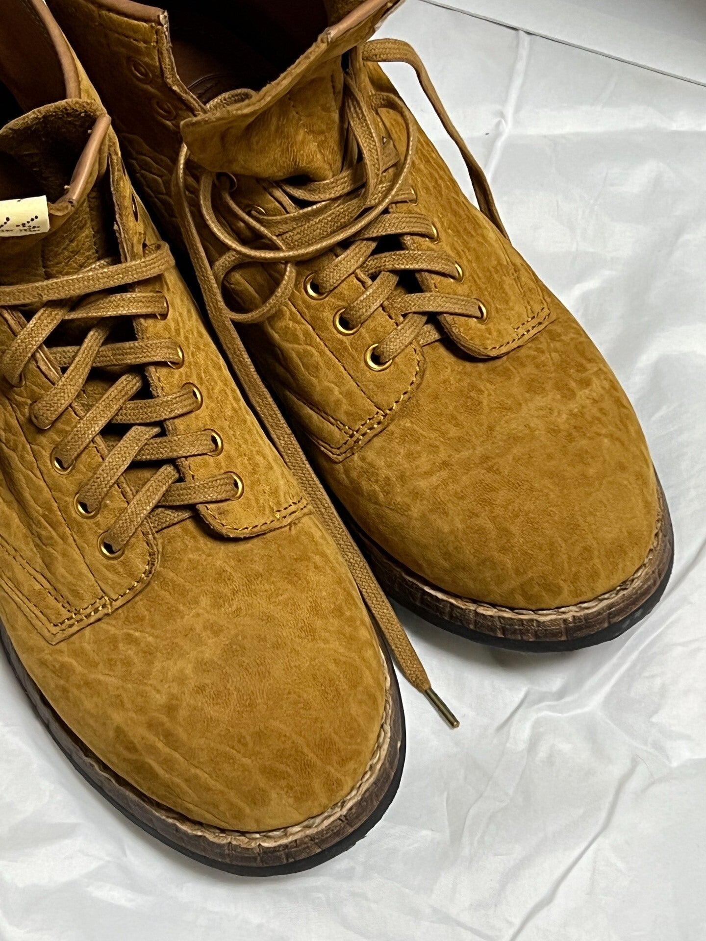 VISVIM BRIGADIER MID-FOLK CAMEL