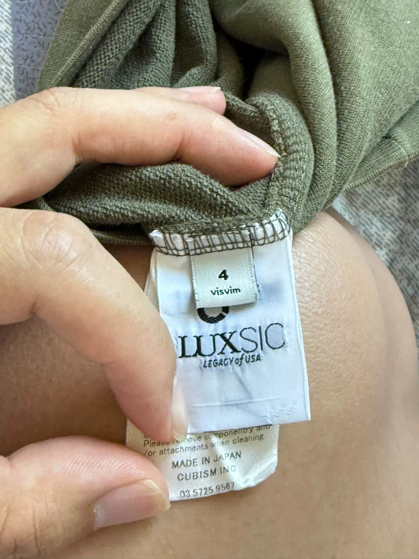 VISVIM JV LUXSIC Olive Zip-Up Hoodie