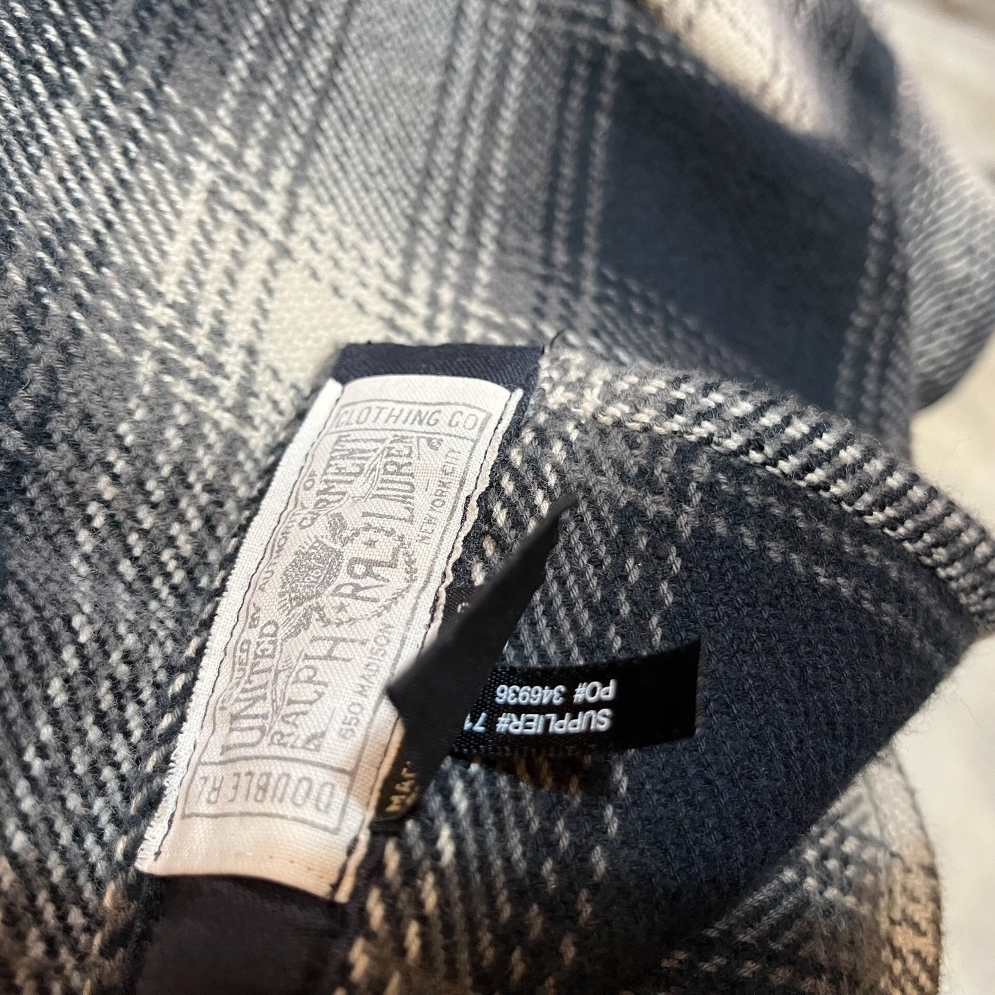 RRL Double RL Wool Plaid Shirt