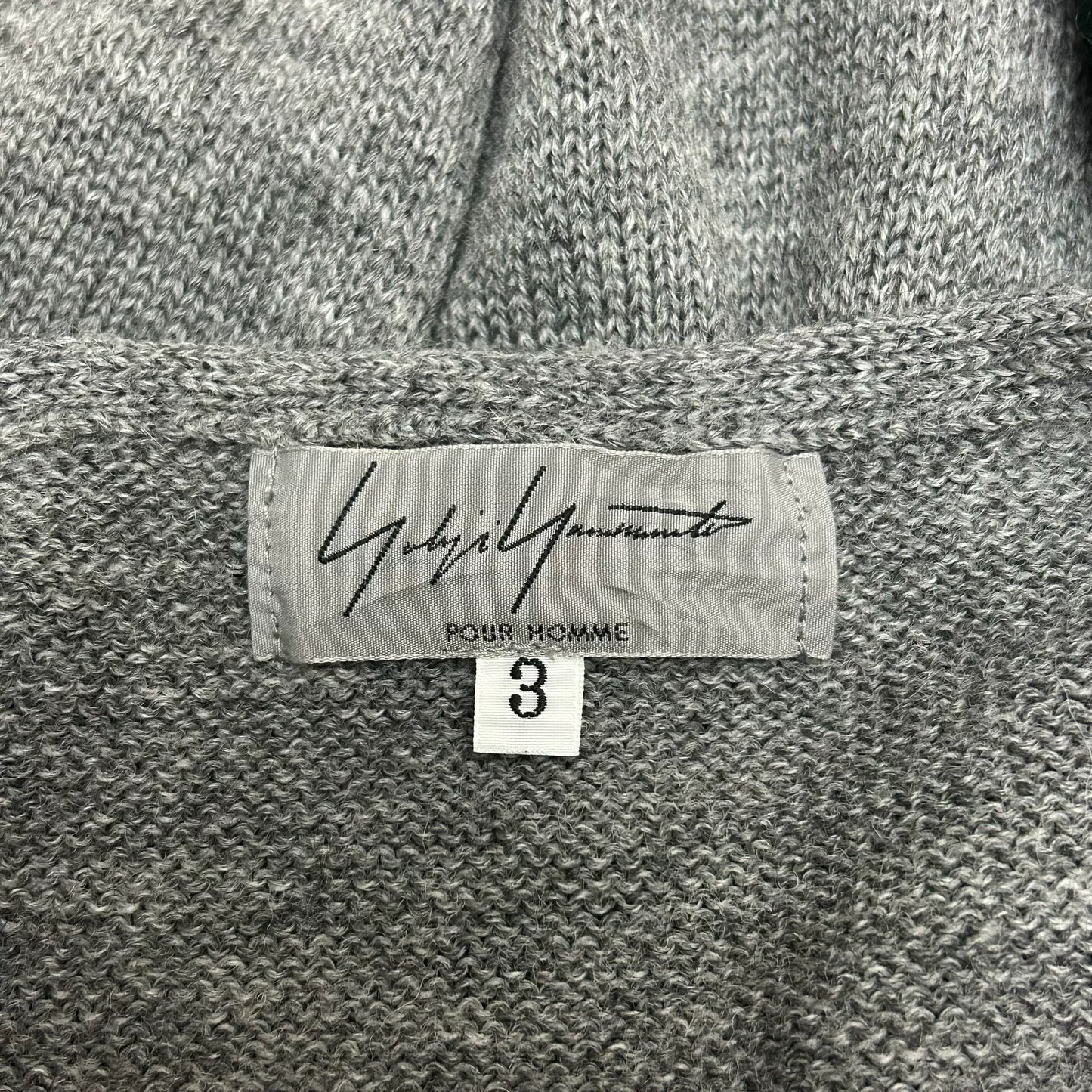 Yohji Yamamoto 06AW Green Zip Knit Sweater
