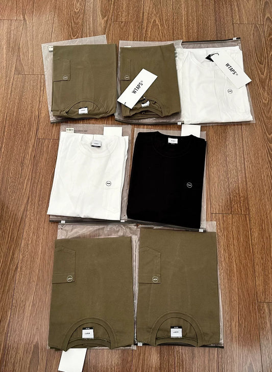 wtaps blank short sleeve pocket tee