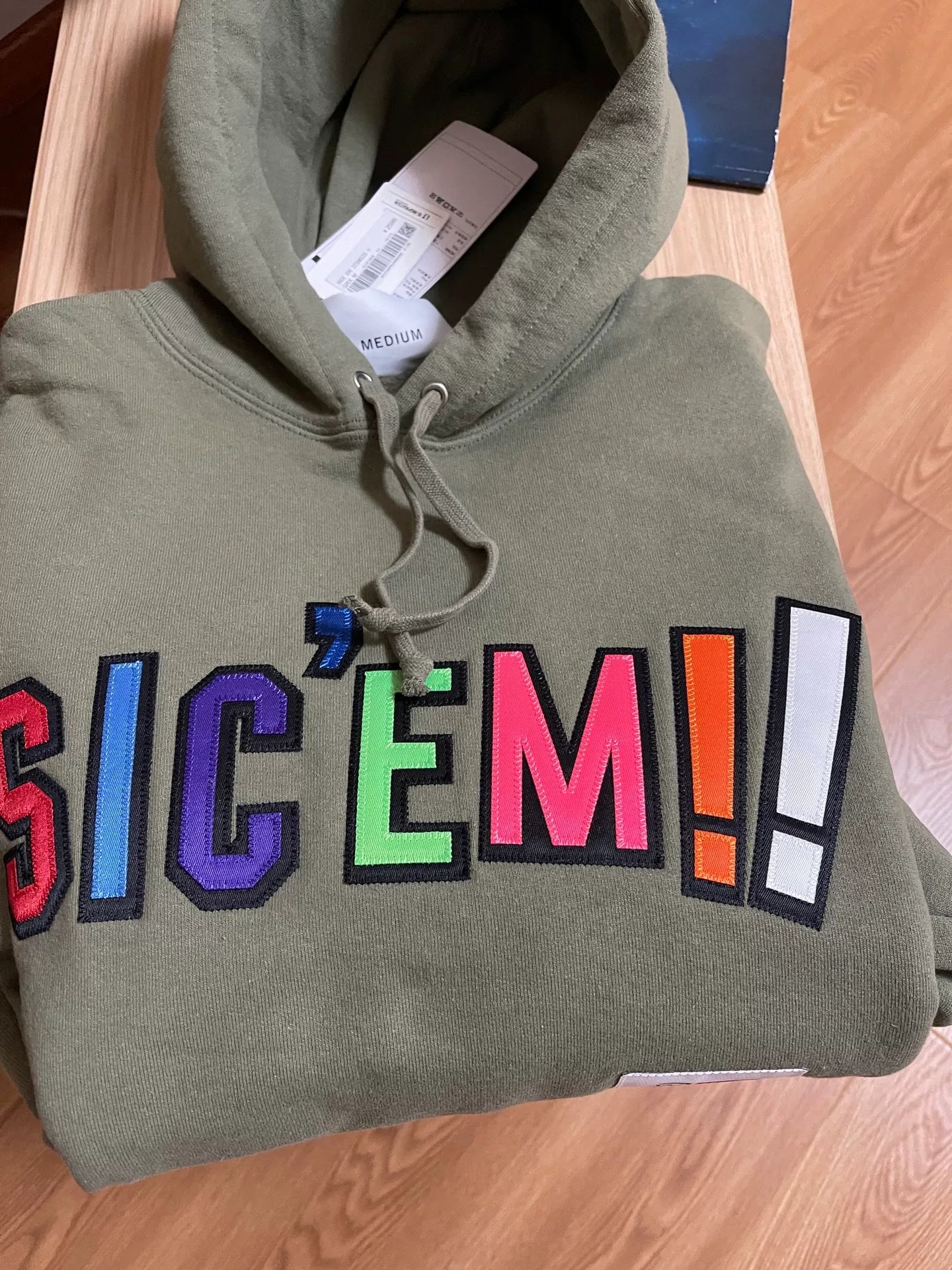 Supreme x WTAPS 21FW Green Hoodie