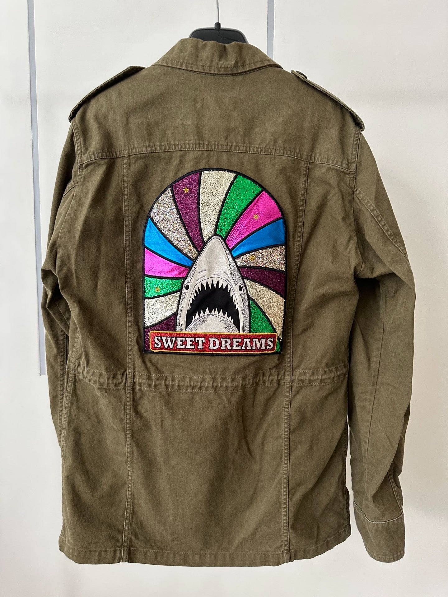 Saint Laurent Olive Green Shark Jacket