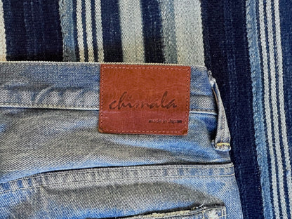 chimala straight-leg denim pants in light wash
