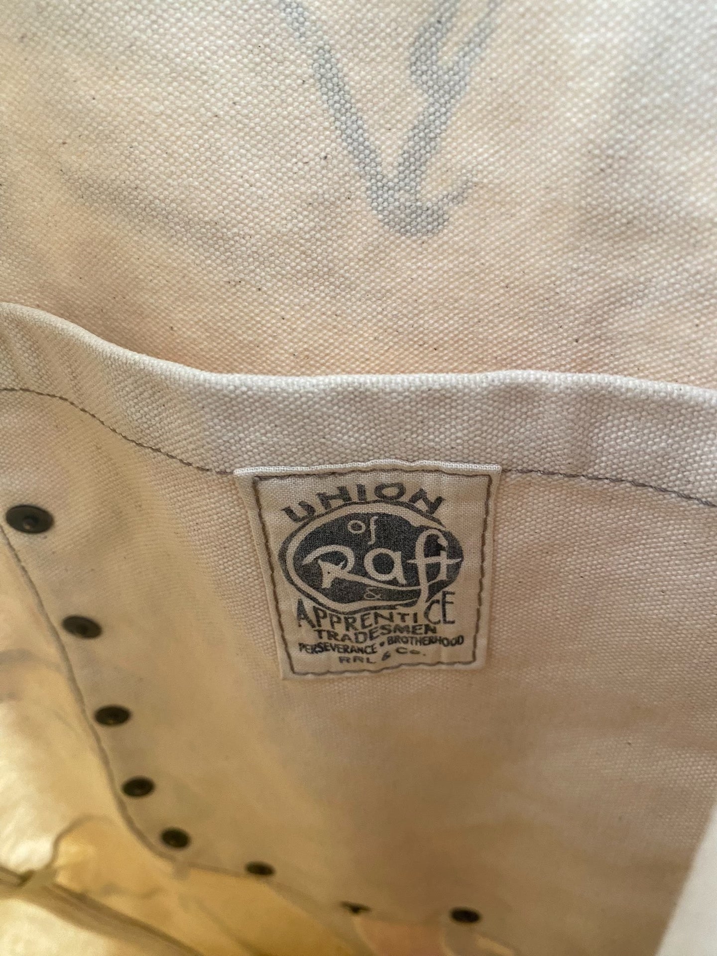 RRL Military Canvas Tote Bag