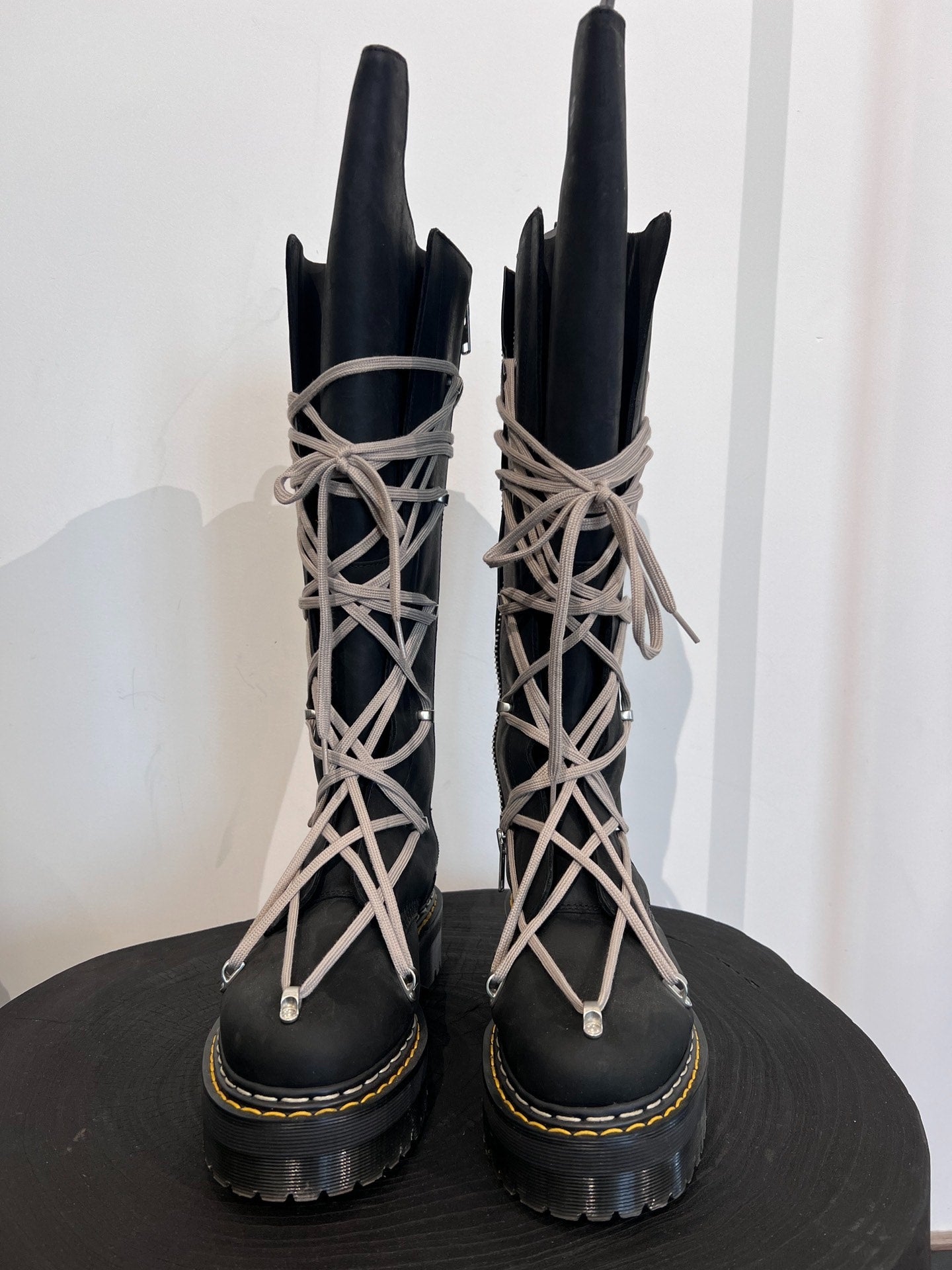 Rick Owens X Dr. Martens High-Top Boots