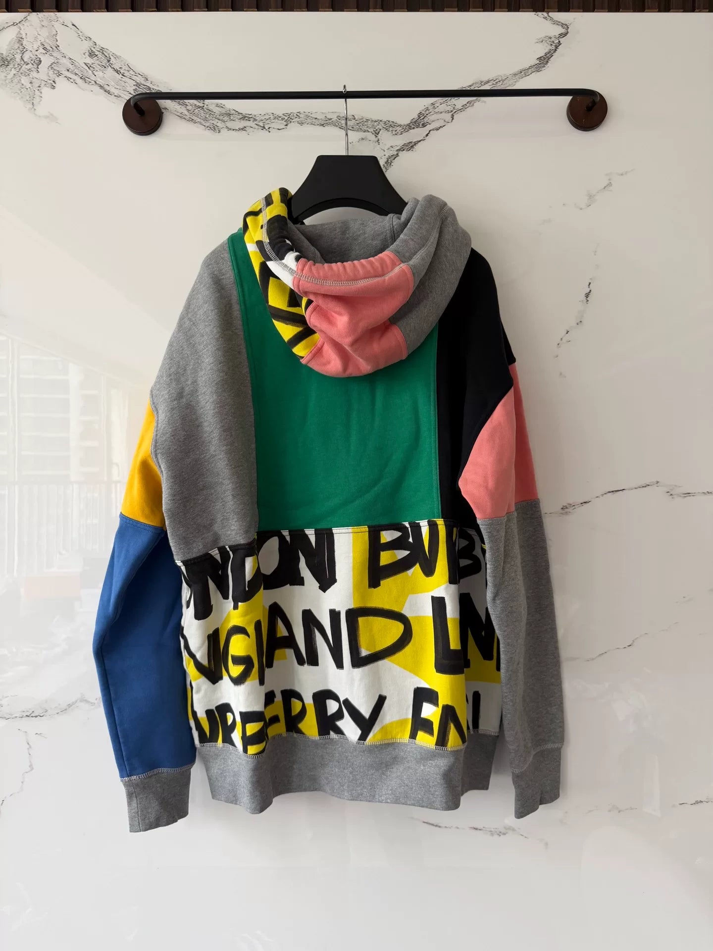 Burberry Colorful Graffiti Hooded Sweatshirt