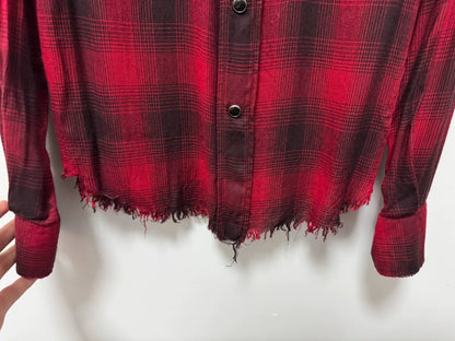 Saint Laurent Red Plaid Shirt