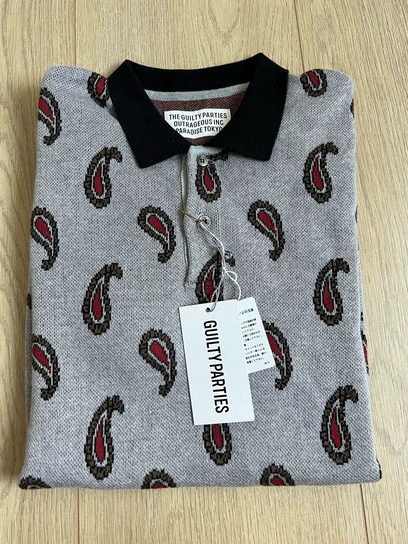 WACKO MARIA 21SS Leopard Knit Polo