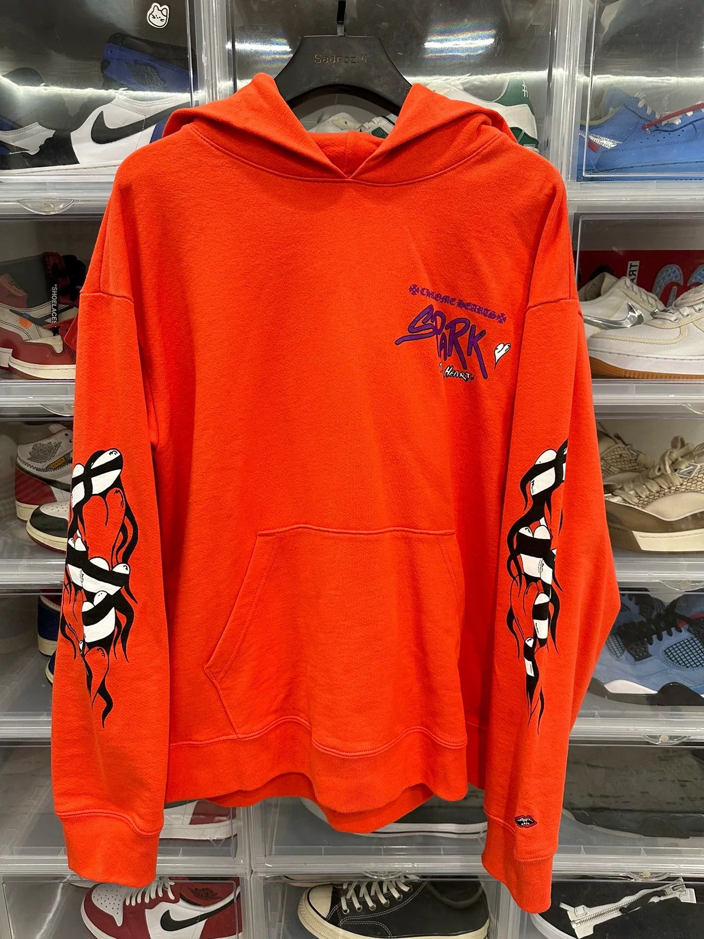 Chrome Hearts Mattyboy Orange Graffiti Hoodie