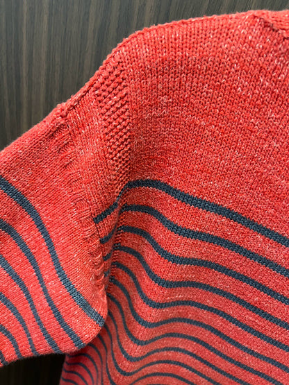 rrl striped pullover sweater in red