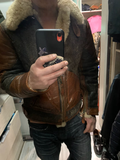 rl polo ralph lauren shearling jacket