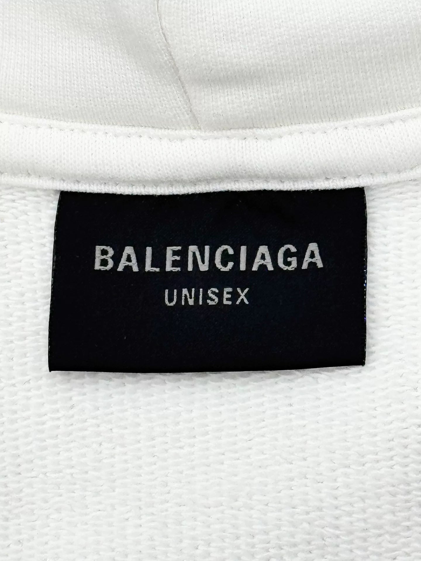 balenciaga logo zip-up hoodie in size m
