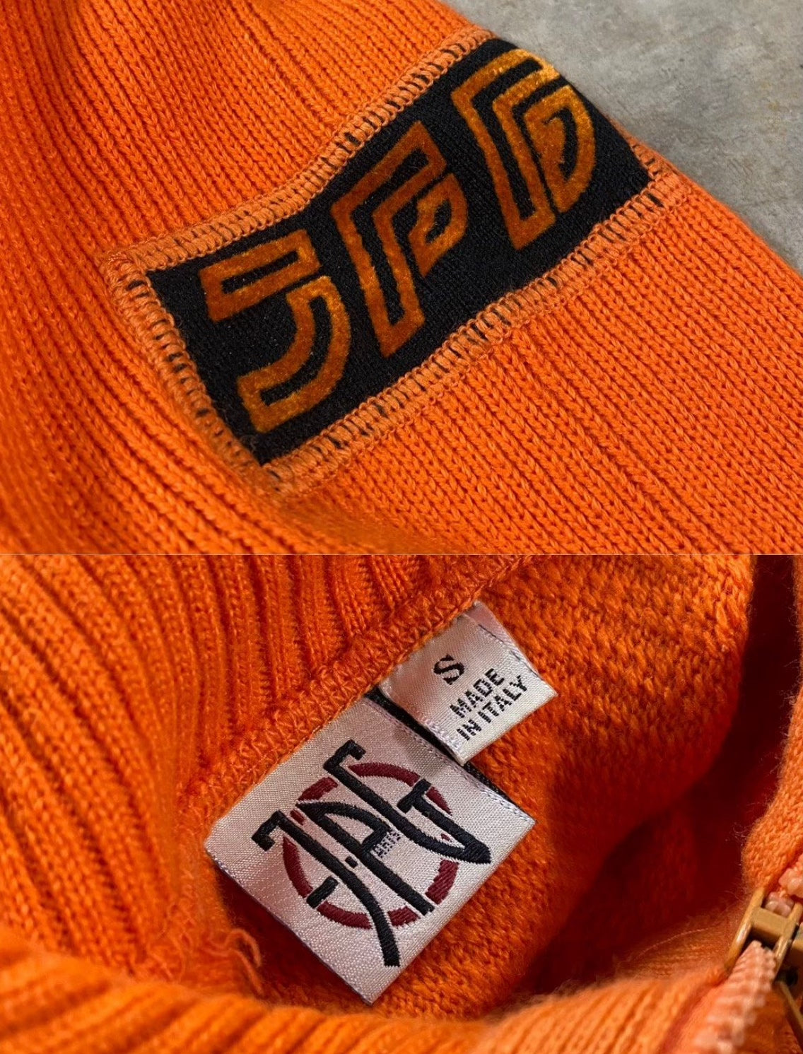 Vintage Jean Paul Gaultier 1990s Sports Logo Knit Sweater