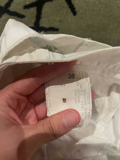 unique distressed white adjustable pants