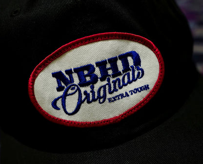 neighborhood dad cap in black color