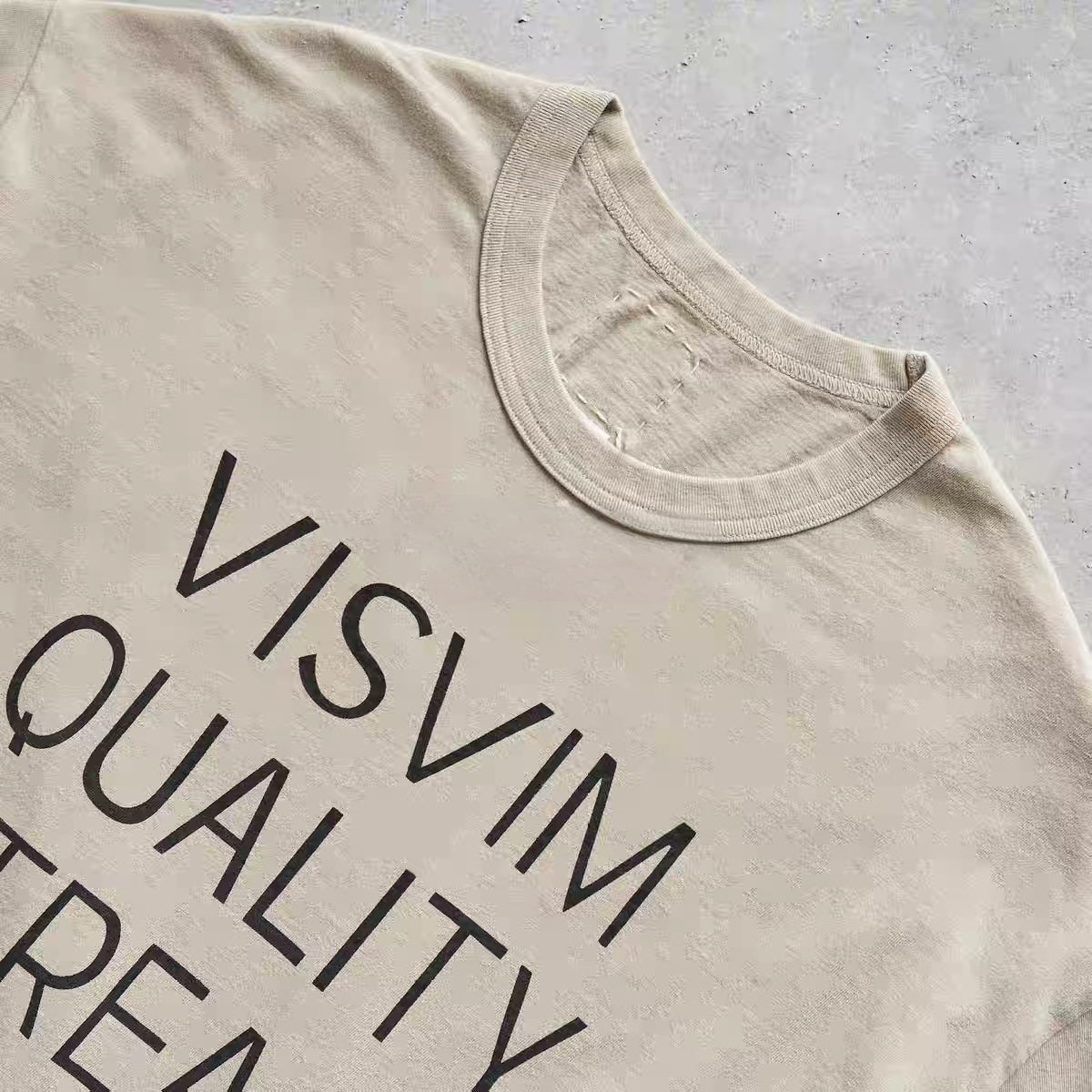 VISVIM JUMBO DMGD Logo Print Tee