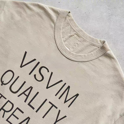 VISVIM JUMBO DMGD Logo Print Tee