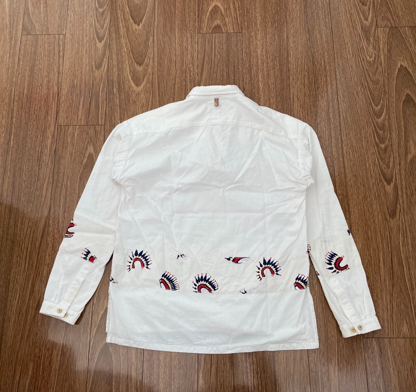 visvim kerchief border tunic shirt