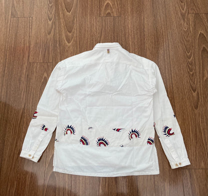 visvim kerchief border tunic shirt
