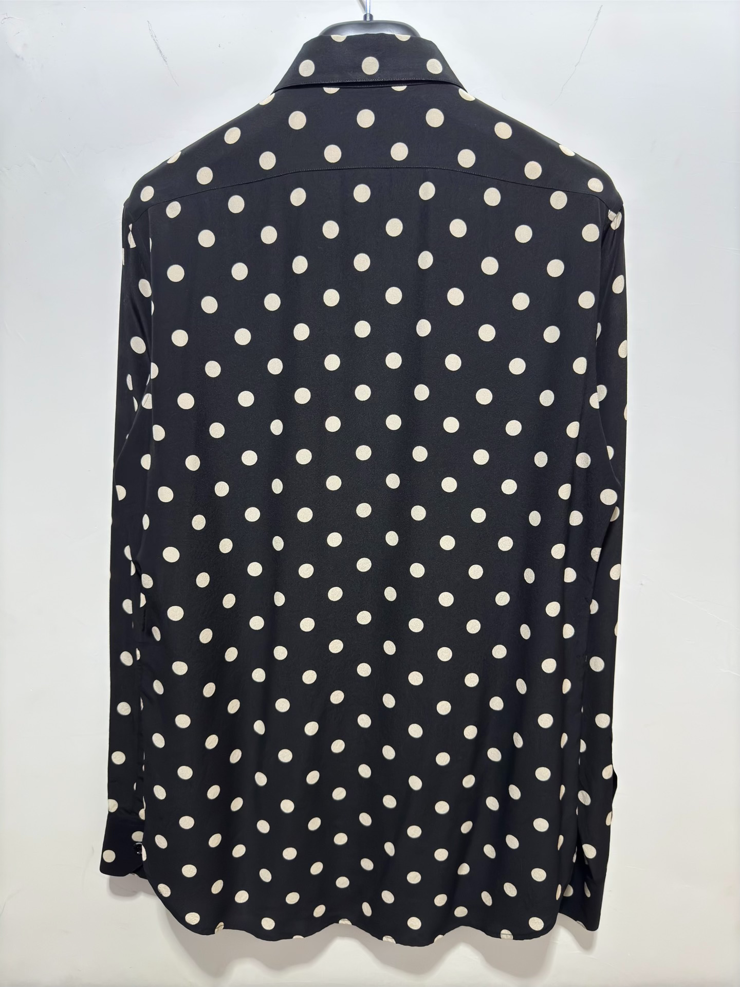 Saint Laurent 15FW Polka Dot Silk Shirt