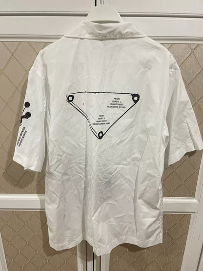 prada by raf simons short sleeve shirt