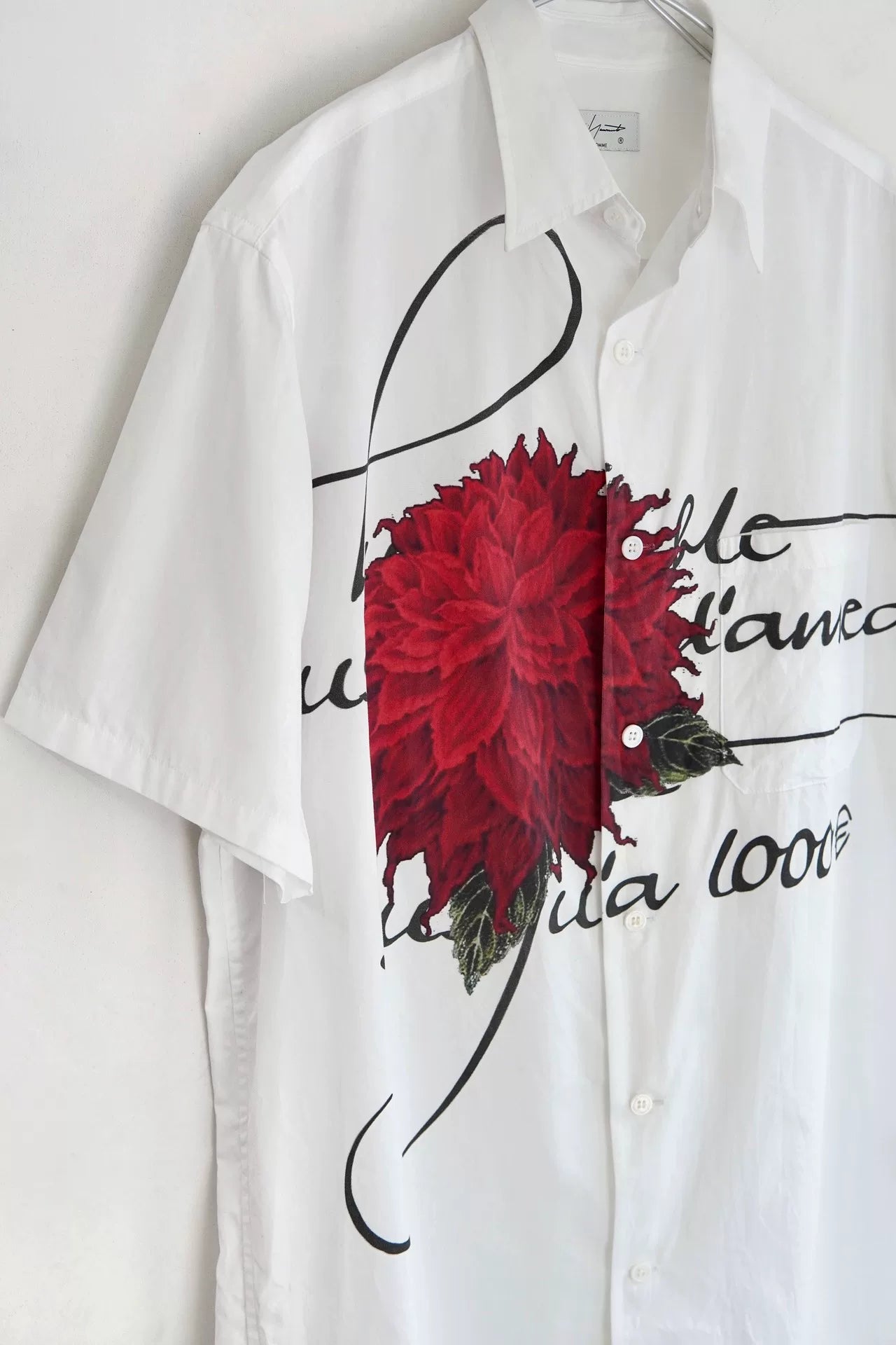 Yohji Yamamoto Pour Homme S/S 2022 Dahlia Shirt